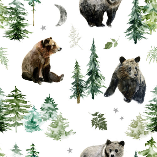 Hip Kid Design - Woodland Bears and Forest Trees