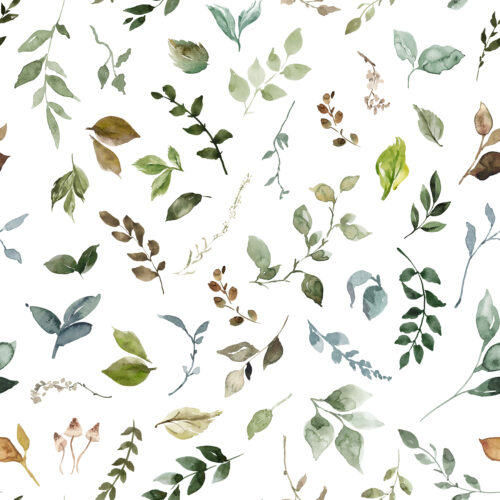 Hip Kid Design - Woodland Botanical Leaves Greenery