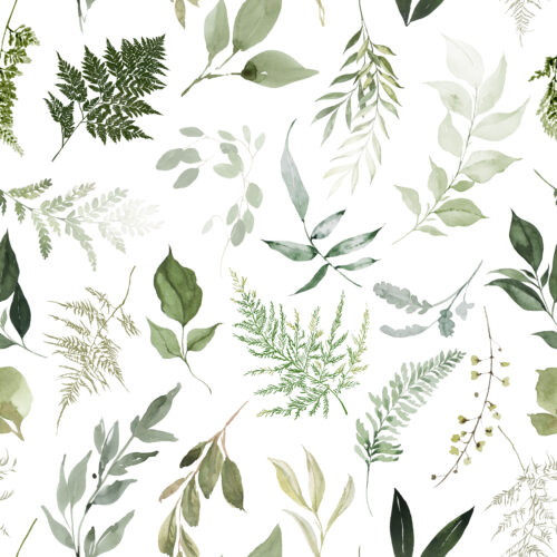 Hip Kid Design - Woodland Greenery Leaves
