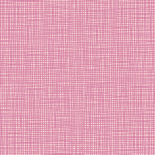 Woven Scribble Grid dark pink