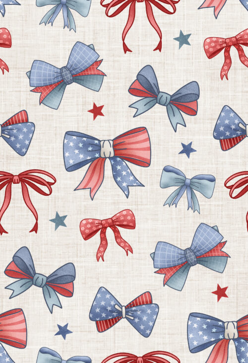 Krystal Winn - Yankee Doodle Bows White