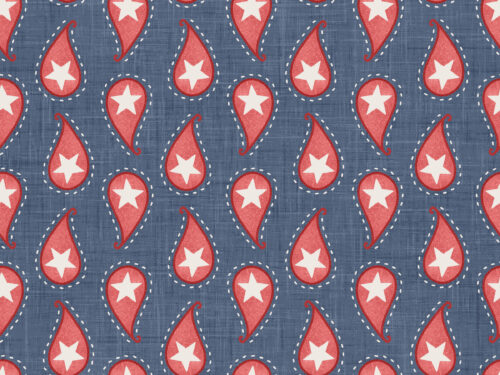 Krystal Winn - Yankee Doodle Paisley Navy