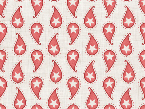 Krystal Winn - Yankee Doodle Paisley White