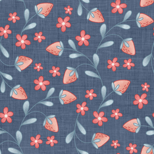 Krystal Winn - Yankee Doodle Strawberries Navy