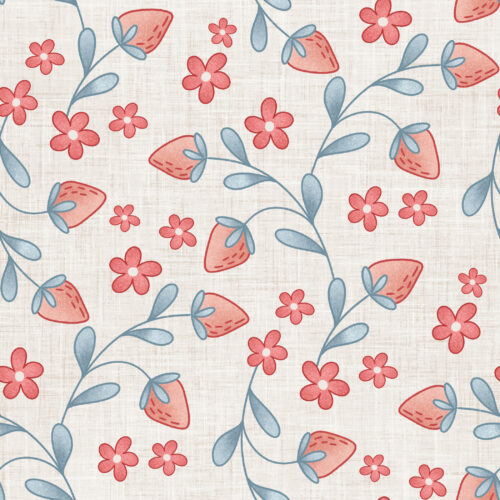 Krystal Winn - Yankee Doodle Strawberries White