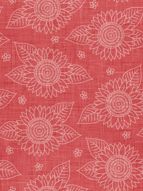 Krystal Winn - Yankee Doodle Sunflower Sketch Red