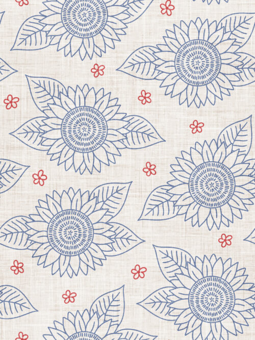 Krystal Winn - Yankee Doodle Sunflower Sketch White