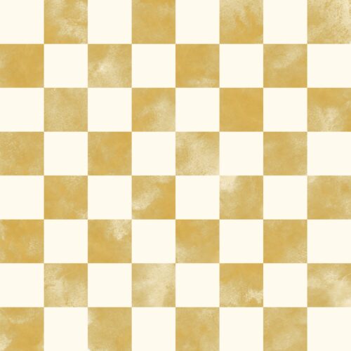 Lindsay Anne - Yellow Cream Watercolor Checker