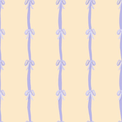 Lindsay Anne - Yellow Purple Bow Stripe