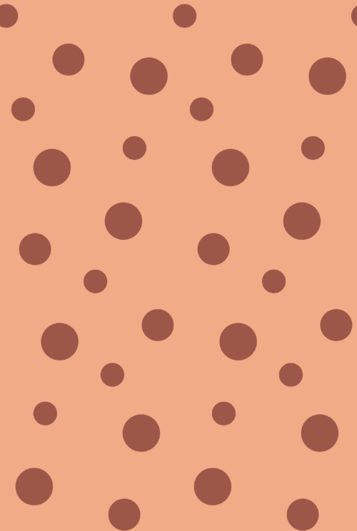 Hey Cute Design - Blue Dog Dots Orange 15 In Repeat