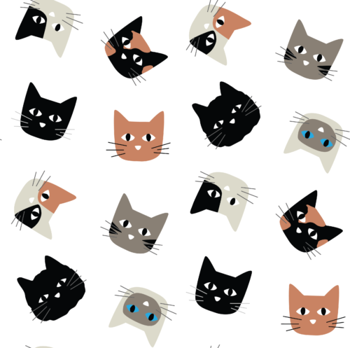 Hey Cute Design - Cats Tossed 3 Inch