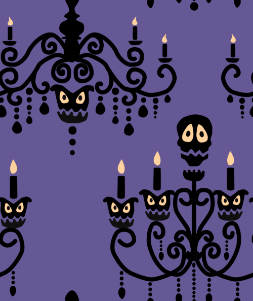 Hey Cute Design - Chandelier 15 In Repeat