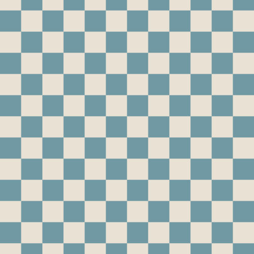 checker chambray blue