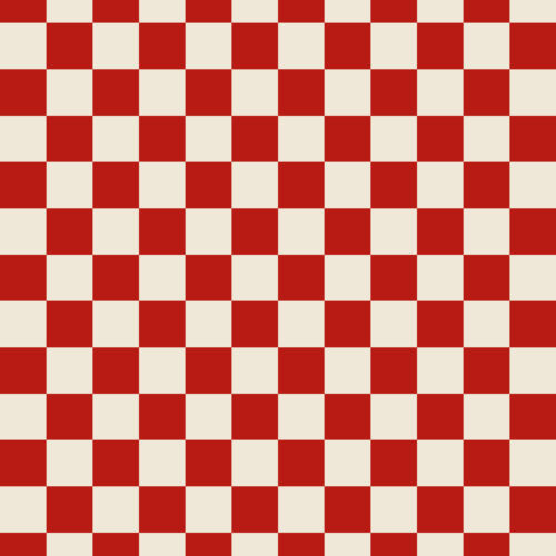 checker cherry red