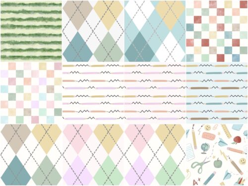 School Pastel Sets + Watermelon