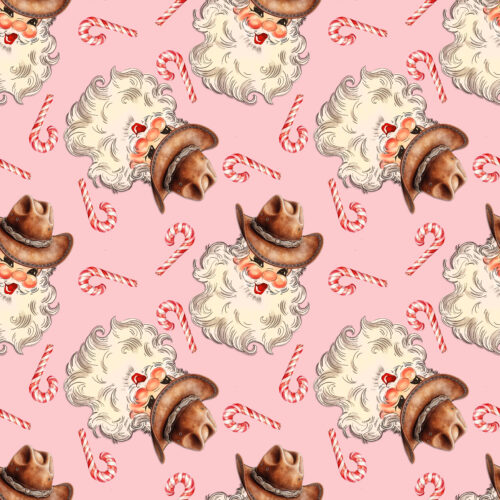 Cowboy Christmas Pink