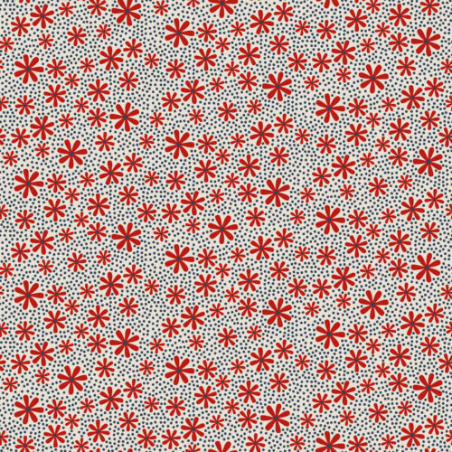 daisy pearls cherry red