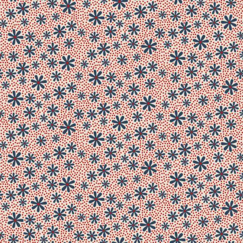 daisy pearls navy blue