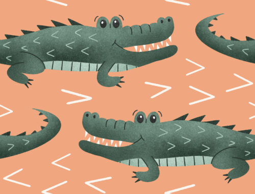 Krystal Winn - Down South Gator Peach (5x3.8)