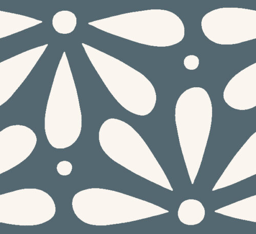 Krystal Winn - Down South Geo Blooms Navy (2x1.8)