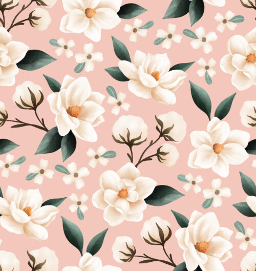 Krystal Winn - Down South Magnolia Pink (7x7.4)