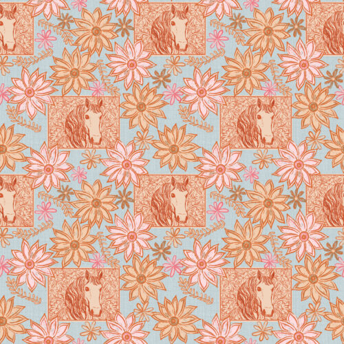 Floral Horse Patches