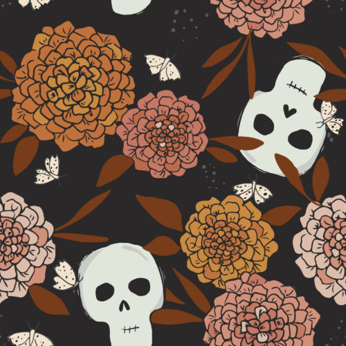 Juniper Row - Floral Skull