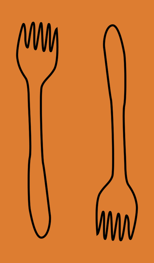 Hey Cute Design - Forks 10 In Repeat
