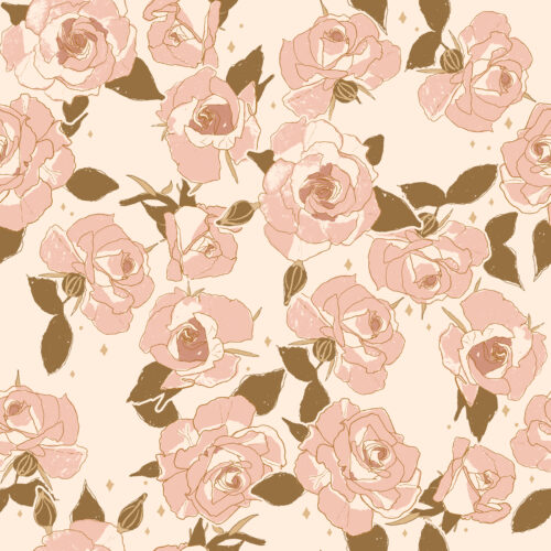 garden roses sepia
