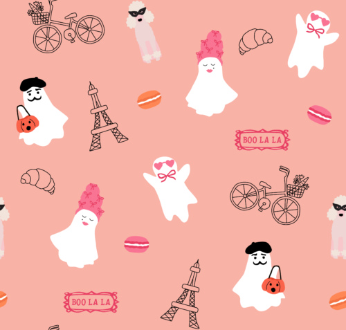Hey Cute Design - Ghosts 20 In Repeat