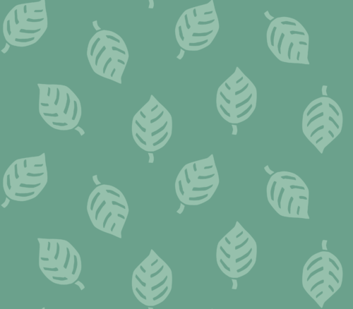 Hey Cute Design - Green Leaf 20 In Repeat