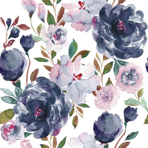 Indy Bloom Designs - Midnight Peonies B 7x7
