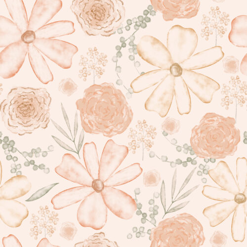 Peach Floral