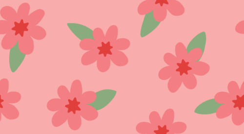 Hey Cute Design - Pink Flowers 20 In Repeat