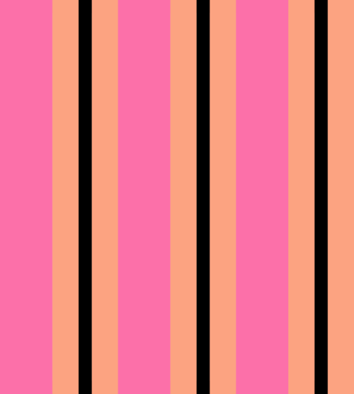 Hey Cute Design - Pink Orange Stripe 10 In Repeat