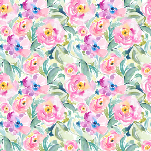 Pinkgreenwatercolorfloral
