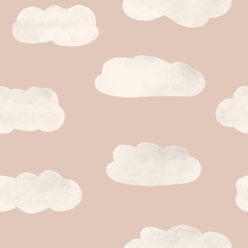 puffy clouds mauve