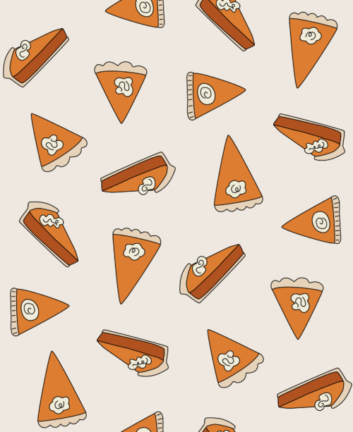Hey Cute Design - Pumpkin Pie Slices White 20 In Repeat