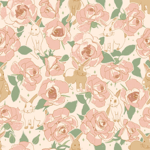 rabbits and roses blush