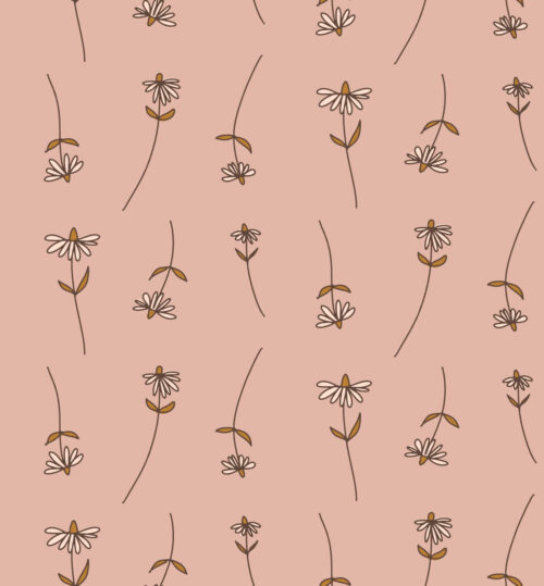 raining daisies mauve