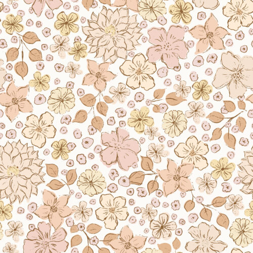 Eva Catharina - salmon pinky flowerfield _ 15 cm x