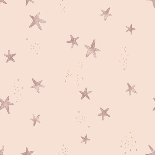 scattered starfish pink