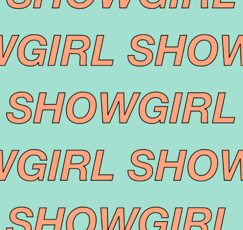 Hey Cute Design - Showgirl Word 15 In Repeat