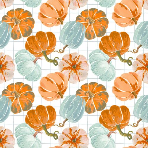 Watercolor pumpkins