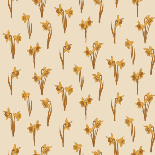 tiny daffodils mustard