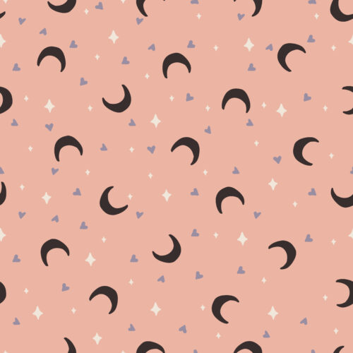 twinkly moons pink