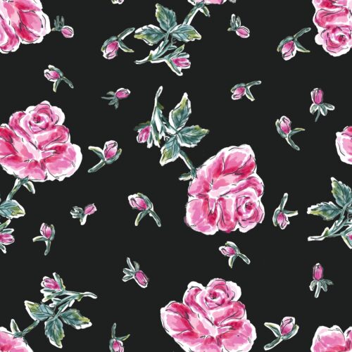 Lindsay Anne -  Vintage Roses Black