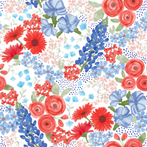 watercolor floral 8x8