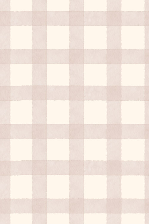 watercolor gingham blush pink