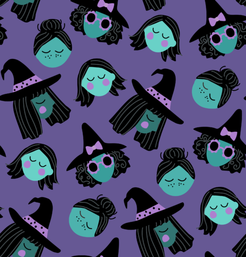 Hey Cute Design - Witches 20 In Repeat